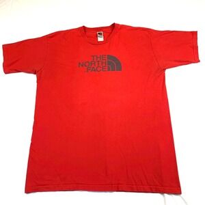 The North Face Men's XL Red Logo T-Shirt Short Sleeve Cotton Outdoor – Flawed
